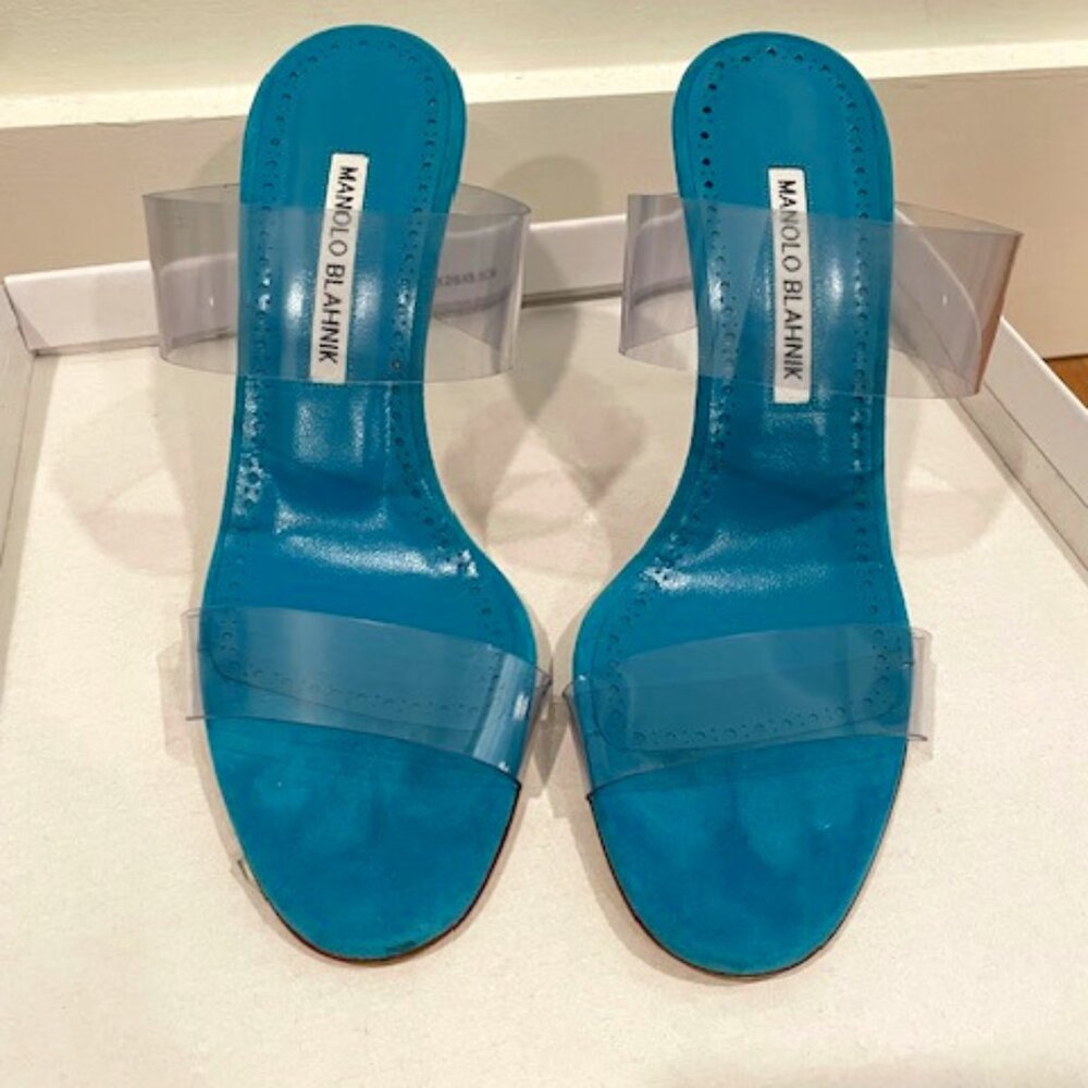 Manolo Blahnik PVC Slides Size IT36.5